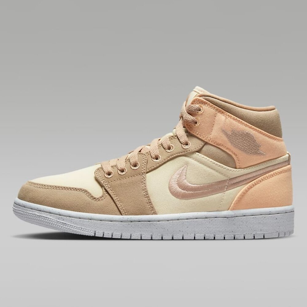 AIR JORDAN 1 Mid SE "Canvas Khaki" Sneakers- LIMITED Release- Women's Size 9